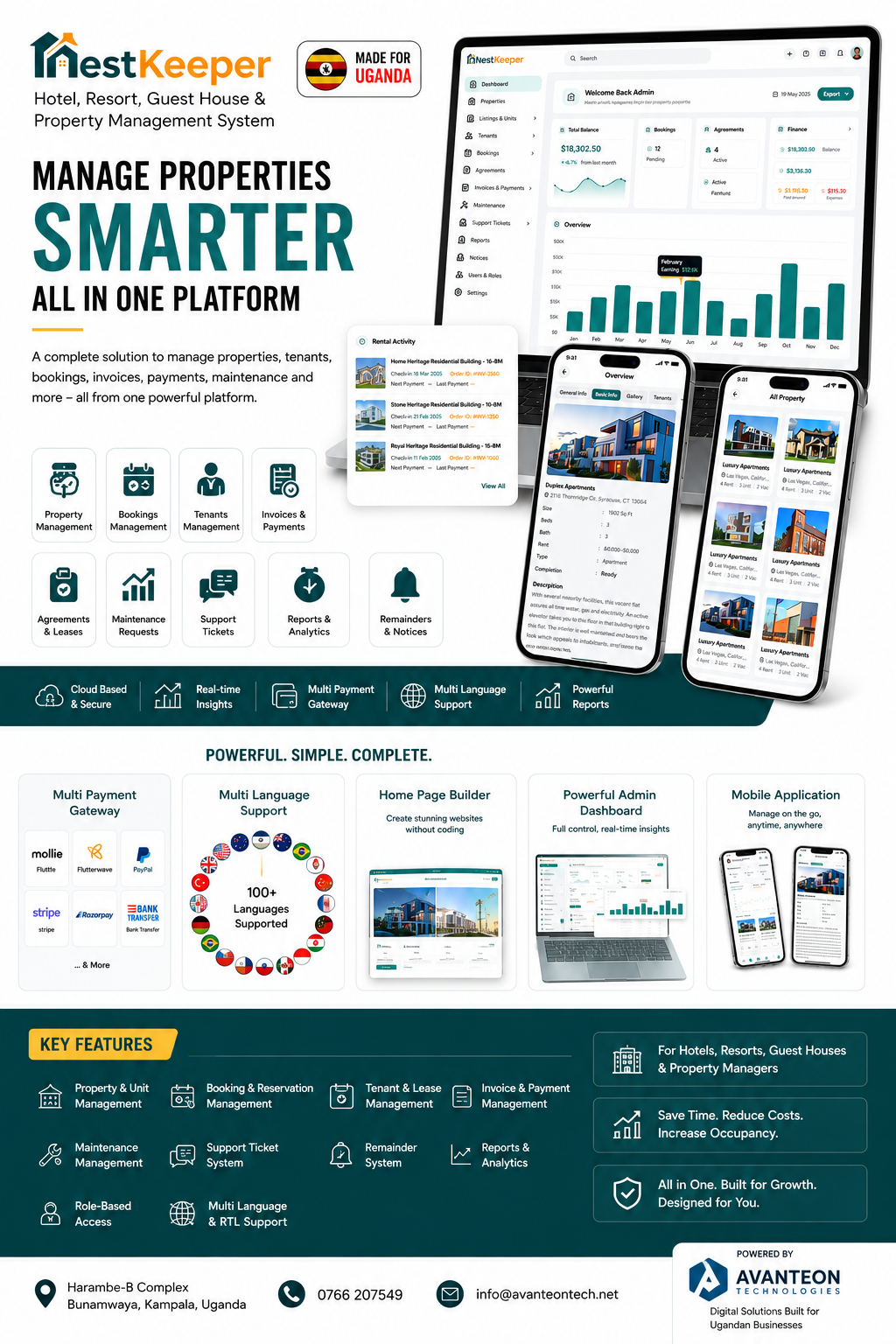 🏨 Transform Your Hotel & Property Business with NestKeeper — Built for Uganda 🇺🇬