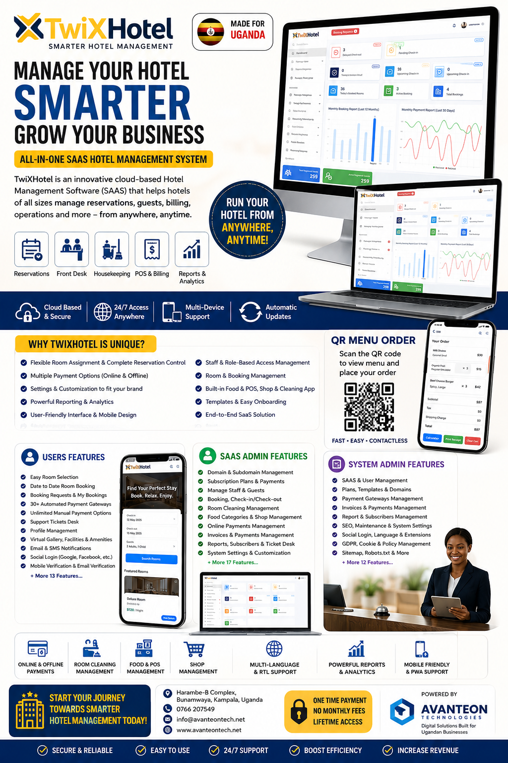 TwiXHotel – Smart Hotel Management System Made for Uganda