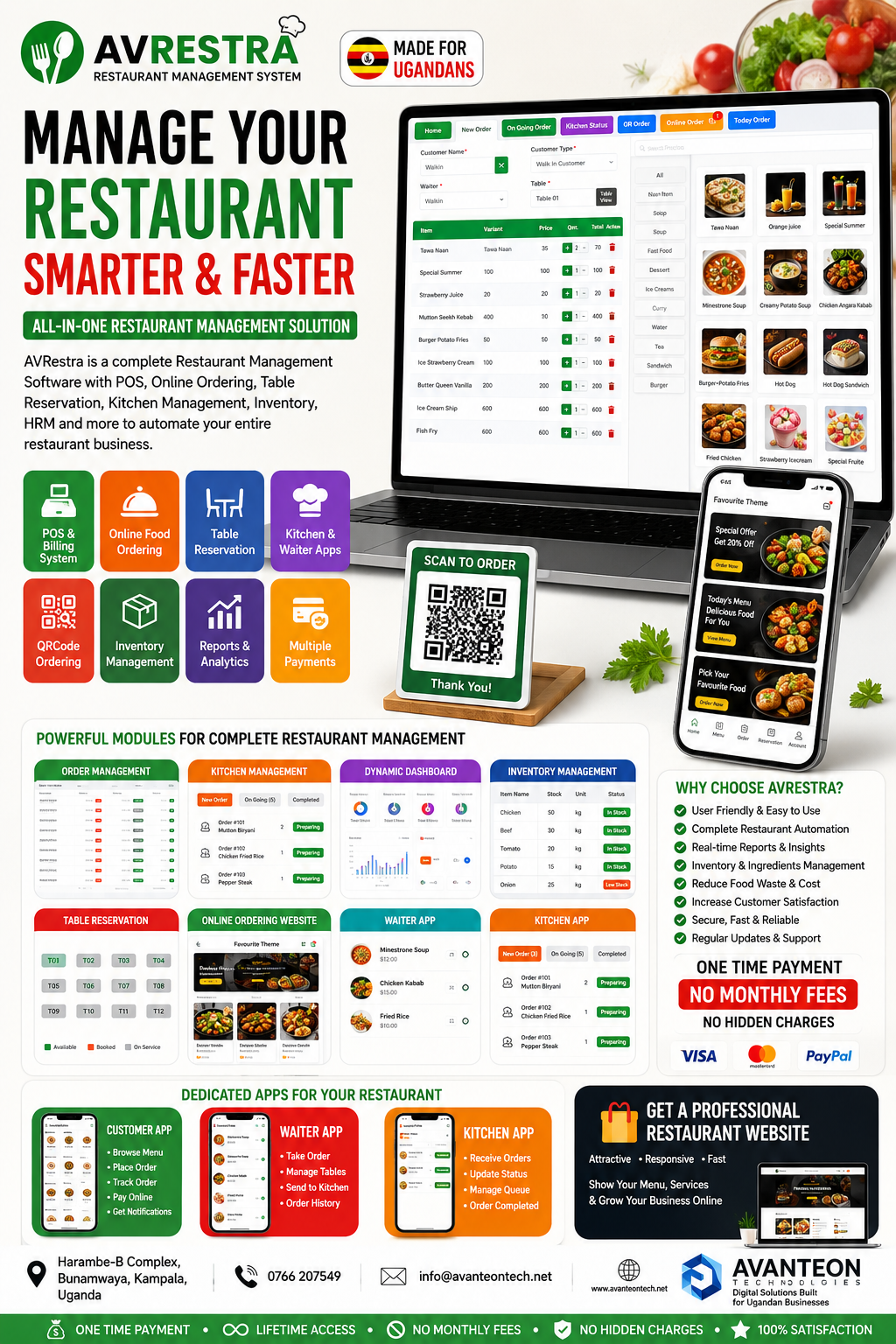 AVRestra Restaurant Management System